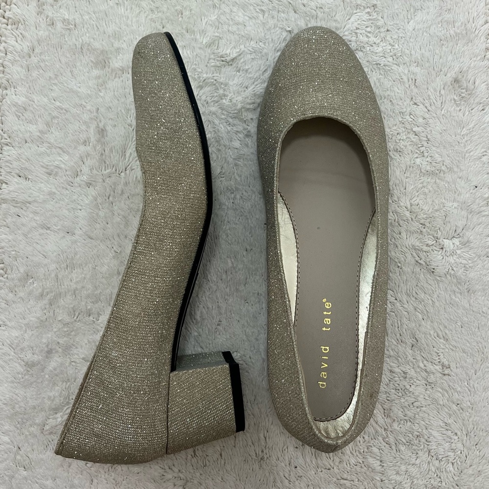 David Tate Suave Heel - Champagne Metallic